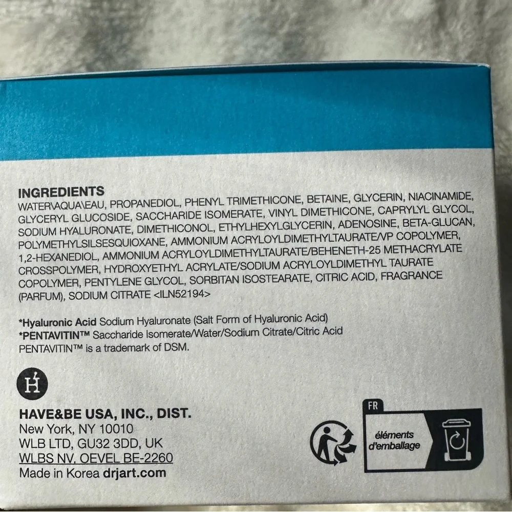 Dr. Jart Vital Hydra Solution Water‎ Cream Glow Moisturizer With Hyaluronic Acid
